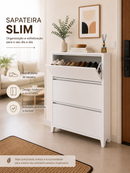 Sapateira Slim Premium de Madeira