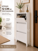 Sapateira Slim Premium de Madeira