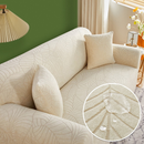 Capa de Sofá Jacquard Impermeável com Padrão de Folhas Flora