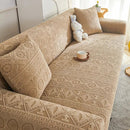 Capa de Sofá Plush Ajustável e Resistente para Casas com Pets