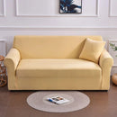Capa De Sofá Stretch Ajustável Lisa Creme