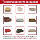 Capa De Sofá Stretch Ajustável Lisa Rosa