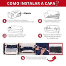 Capa De Sofá Stretch Lisa Branco