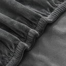 Capa Protetora para Cadeira de Jantar Cinza Escuro em Suede